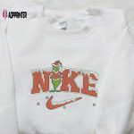 Christmas Grinch x Nike Embroidered Shirt – Best Family Christmas Gift