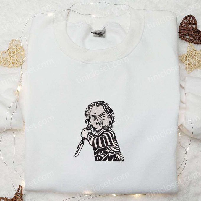 Chucky Horror & Spooky Movie Characters Embroidered Shirts