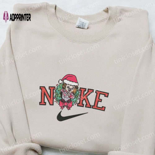 Nike Christmas Embroidered Sweatshirt: Cartoon Shirt Best Gift Ideas