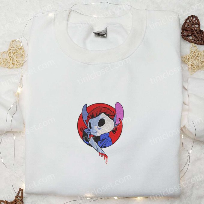 Chucky x Stitch Halloween Embroidered Shirt – Scary & Best Halloween Gift Ideas