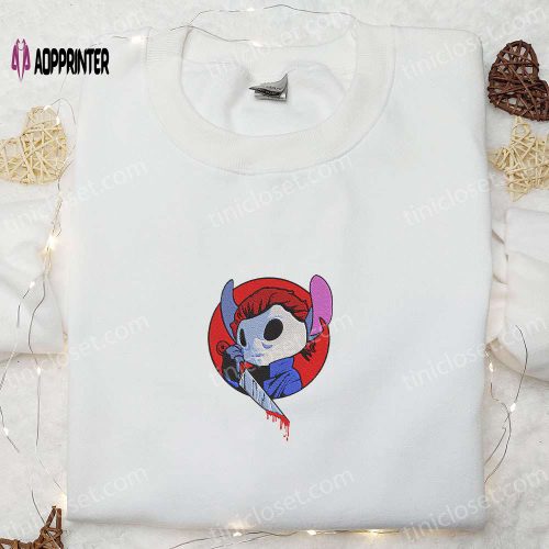 Chucky Kitty Embroidered Sweatshirt: Halloween Hoodie Perfect Family Gifts