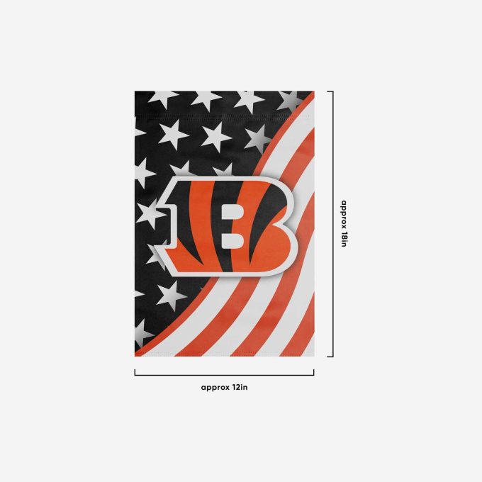 Cincinnati Bengals Americana Garden Flag – House Flag Home Decor Gift – House Flag Home Decor Gift