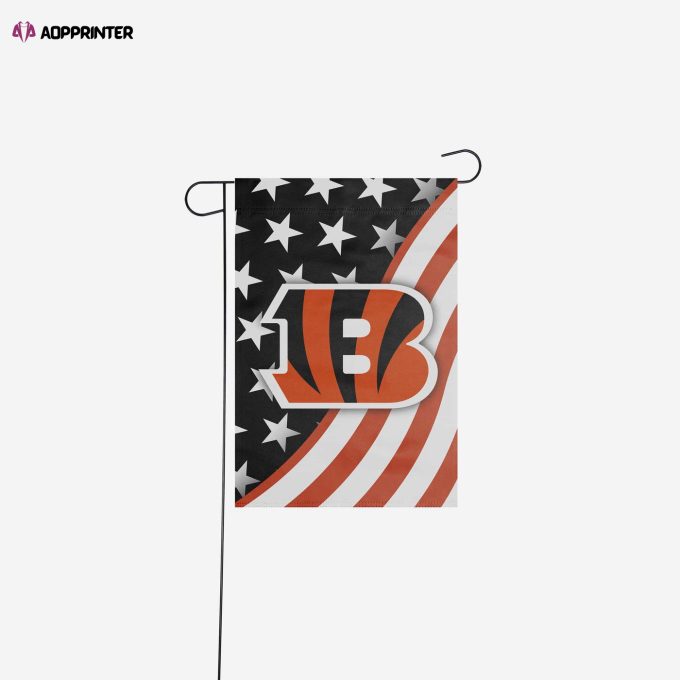 Cincinnati Bengals Americana Garden Flag – House Flag Home Decor Gift – House Flag Home Decor Gift