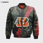 Cincinnati Bengals Bomber Jacket 3D Printed Sport Style Keep Go on