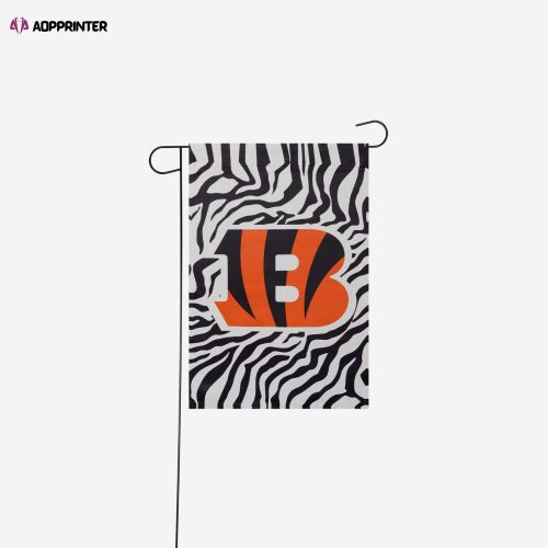 Cincinnati Bengals White Stripe Big Logo Garden Flag – House Flag Home Decor Gift – House Flag Home Decor Gift