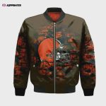 Cleveland Browns Bomber Jacket 3D Printed Camouflage Vintage