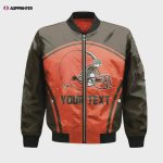 Cleveland Browns Bomber Jacket 3D Printed Custom Text Curve Style Sport