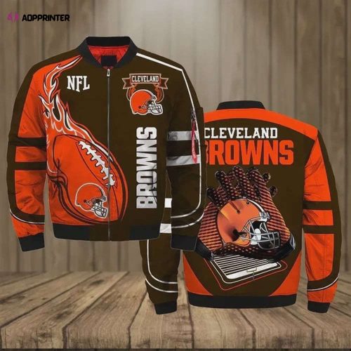 Cincinnati Bengals Curve Pattern Bomber Jacket – Orange White