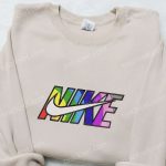 Colorful Nike Embroidered Hoodie & Shirt: Best Family Gift Ideas