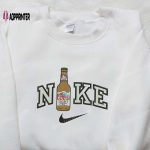 Coors Light Beer Bottle x Nike Embroidered Shirt: Custom Favor Drinking Tee