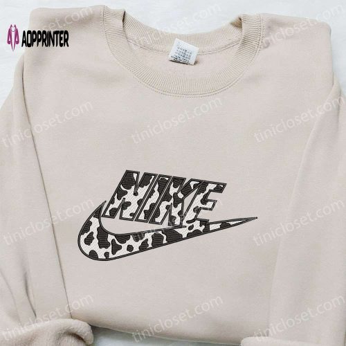 Spike Spiegel x Swoosh Embroidered T-Shirt Cowboy Bebop Anime Hoodie & Nike Inspired Sweatshirt