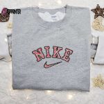 Cow Pattern x Nike Embroidered Sweatshirt: Best Nike Inspired Shirt for Family Gifts