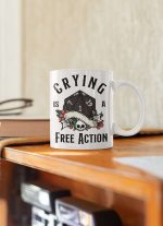 Crying Is A Free Action, Dnd Dice, Critical Failure, Dnd Coffee Mug, Dnd Gift, Gamer Mug, Video Game, 11 oz Ceramic Mug Gift