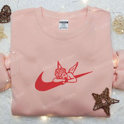 Cupid x Nike Embroidered Shirt: Valentine s Custom Nike Shirt