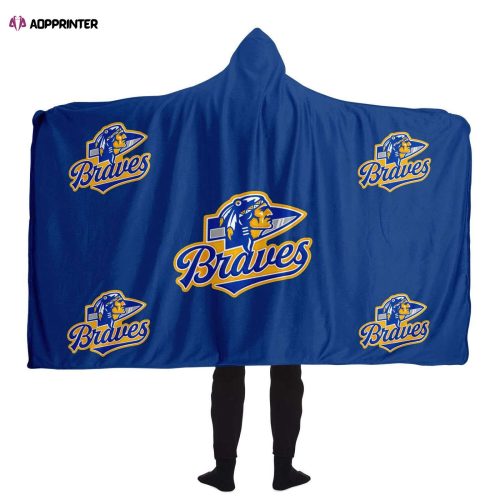 Personalized Blue Fan Gift: Full Printing Hooded Blanket for Men & Women