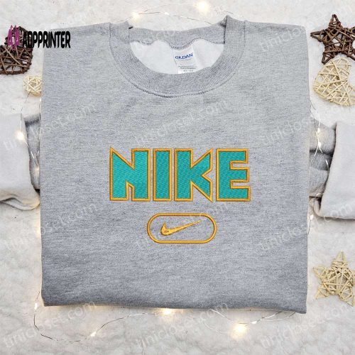 Grinch Hand Christmas x Nike Embroidered Sweatshirt: Best Gift Idea Nike Inspired Hoodie