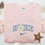 Cute White Mouse x Nike Embroidered Shirt Hoodie & T-Shirt: Cartoon Cheese & Nike Inspired Designs