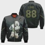 Dallas Cowboys CeeDee Lamb Pattern Bomber Jacket – Black