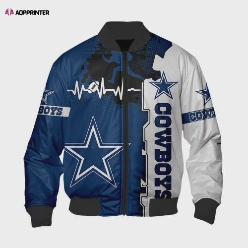 Dallas Cowboys Emmitt Smith Pattern Bomber Jacket – White