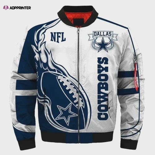 Dallas Cowboys Micah Parsons Pattern Bomber Jacket – Navy Blue