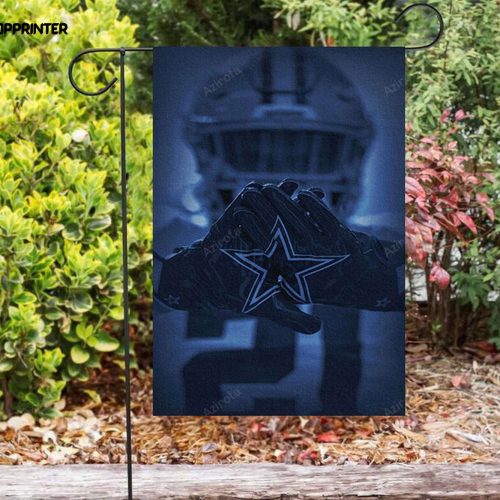 Dallas Cowboys Player With Star Golve Double Sided Printing Garden Flag – House Flag Home Decor Gift – House Flag Home Decor Gift