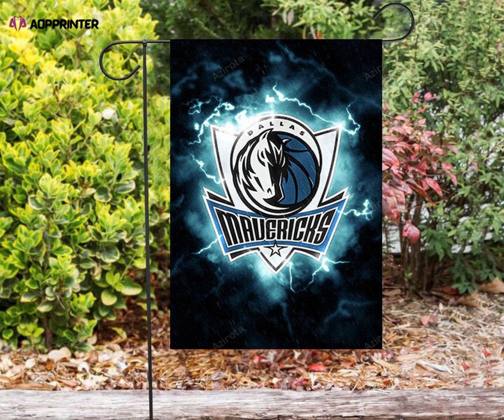 Dallas Mavericks Logo Art 1 Double Sided Printing Garden Flag – House Flag Home Decor Gift – House Flag Home Decor Gift