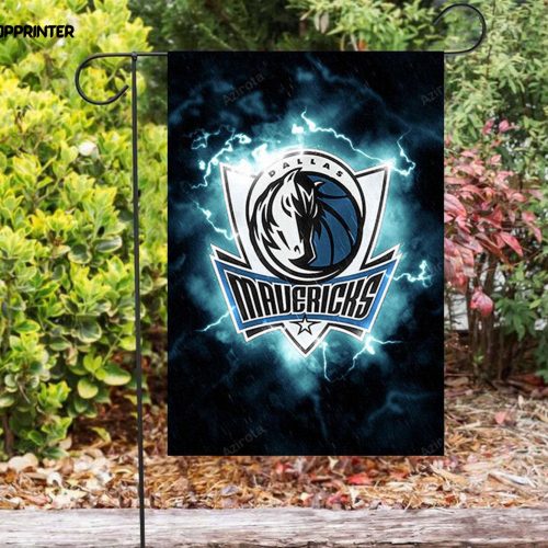 Dallas Mavericks Logo Art 1 Double Sided Printing Garden Flag – House Flag Home Decor Gift – House Flag Home Decor Gift