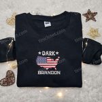 Dark Brandon Embroidered Shirt: Joe Biden Design – Hot Political Topics T-shirt