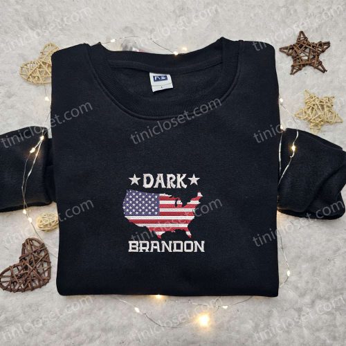 Dark Brandon Embroidered Shirt: Joe Biden Design – Hot Political Topics T-shirt