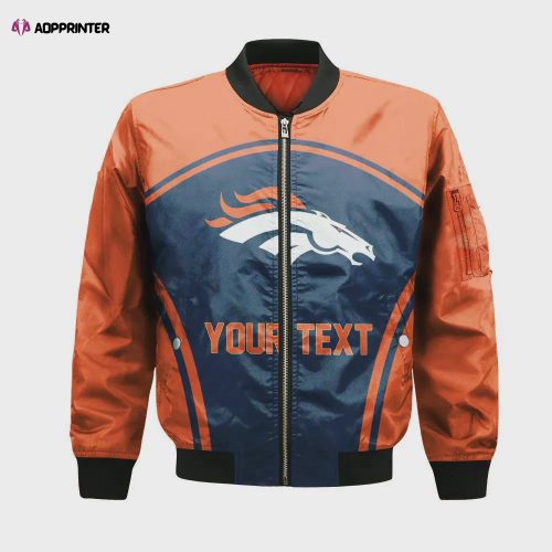 Denver Broncos Bomber Jacket 3D Printed Camouflage Vintage