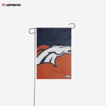 Denver Broncos Colorblock Helmet Garden Flag – House Flag Home Decor Gift – House Flag Home Decor Gift