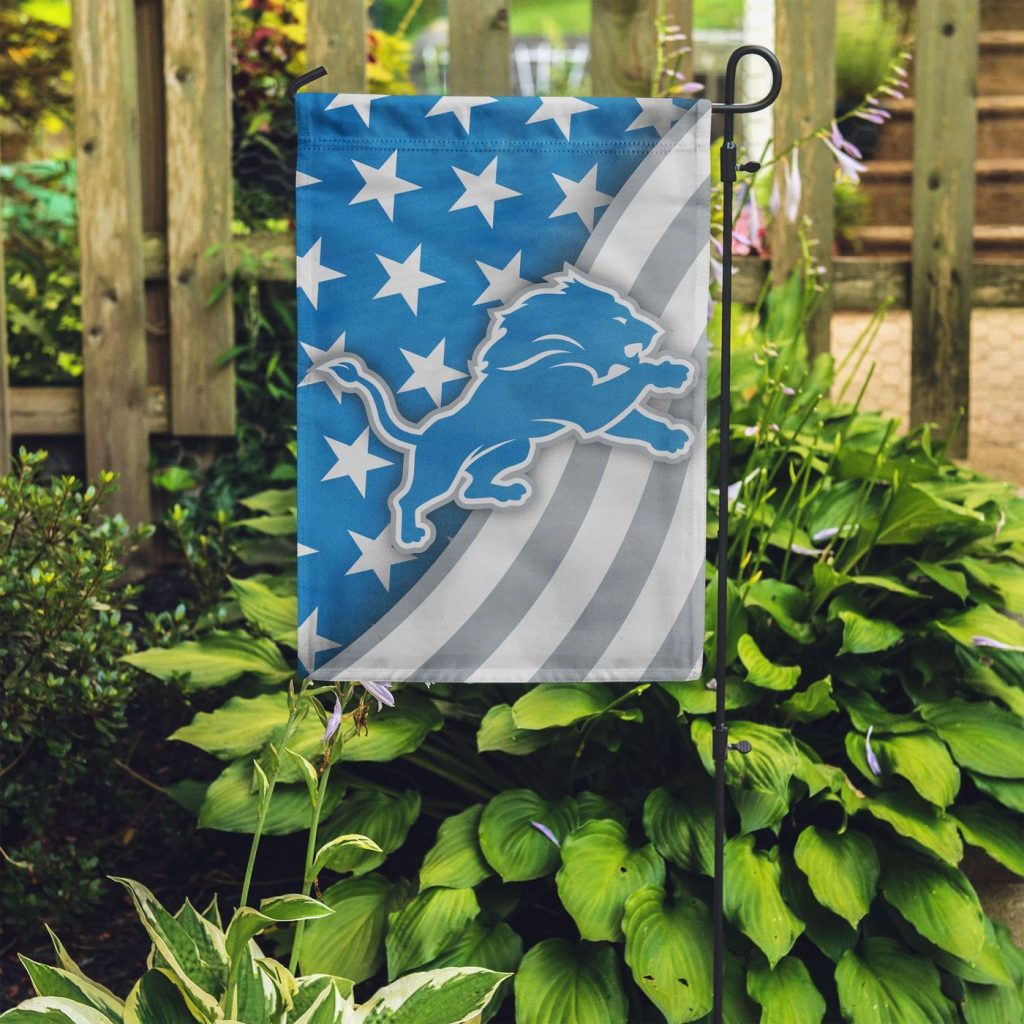 Detroit Lions Americana Garden Flag – House Flag Home Decor Gift – House Flag Home Decor Gift