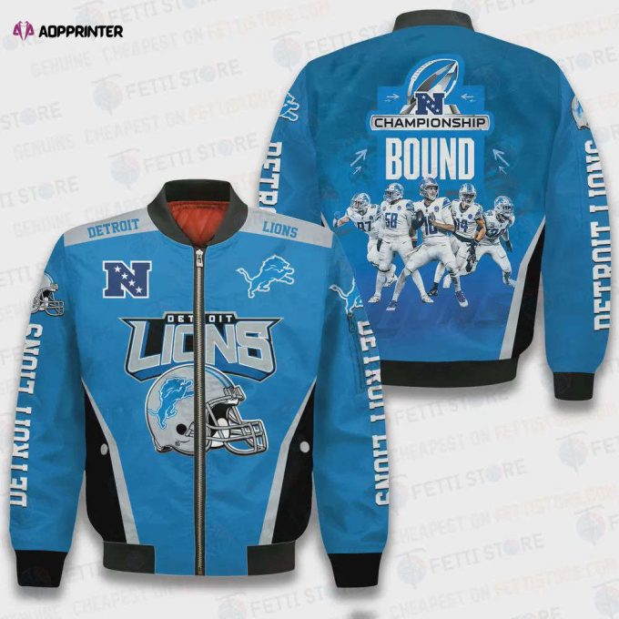 Detroit Lions National Football League Bomber Jacket STM V3