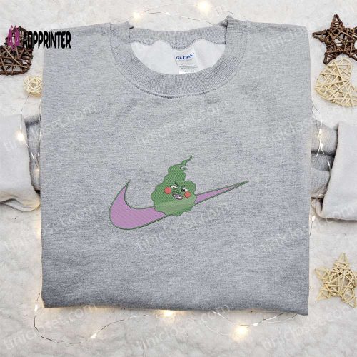 Stitch Cartoon x Swoosh Embroidered Shirt: Halloween & Disney Characters – Best Family Gift Ideas