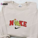 Dinosaur x Nike Embroidered Christmas Sweatshirt: Cartoon Shirt Best Gift Ideas