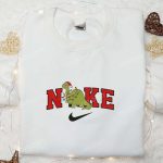 Dinosaur x Nike Embroidered Christmas Sweatshirt: Cartoon Shirt Best Gift Ideas