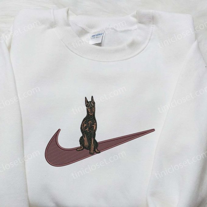 Dobermann x Nike Embroidered Shirt – Custom & Inspired Nike Apparel