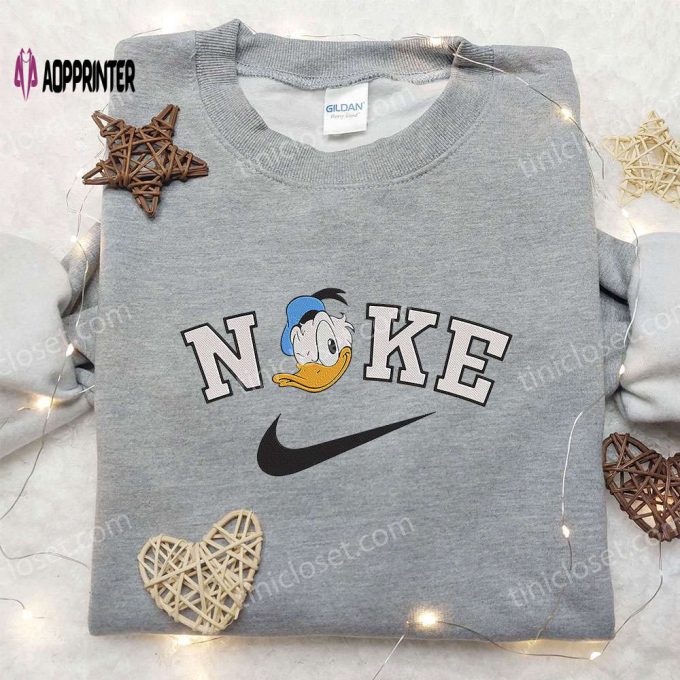 Donald Duck x Nike Embroidered Hoodie & Shirt: Disney Inspired Apparel with Nike Influences