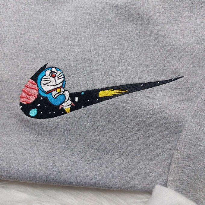 Doraemon Nike Embroidered Shirt & Anime Hoodie: Cute Anime Gift for Friends