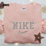 Double Outline x Nike Embroidered Shirt – Perfect Gift for Son Custom Design