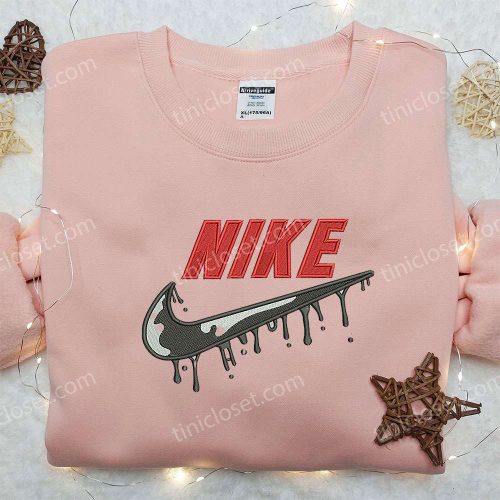 Drip x Nike Swoosh Embroidered Hoodie & Shirt: Best Nike Inspired Birthday Gift Ideas