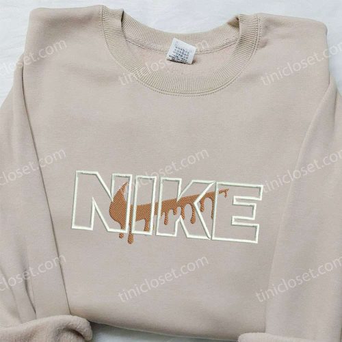 Drip x Nike Swoosh Embroidered Shirt: Custom Gift For Son