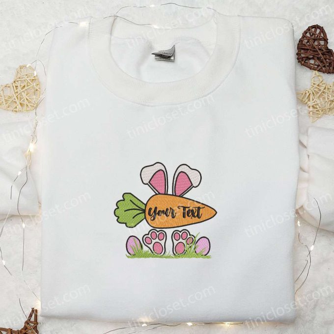 Easter Bunny Carrot Shirt & Custom Name Hoodie: Unique Thanksgiving Gift Ideas