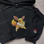 Eevee Pokemon Embroidered Shirt – Best Anime Fan Gift for Pokemon Lovers