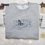 Eeyore x Nike Cartoon Embroidered Sweatshirt – Best Disney Characters Shirt Perfect Birthday Gift Idea for Family