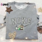 Stylish Ellie And Carls x Nike Swoosh Embroidered Shirt – Custom Up Shirt