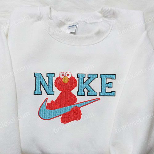 Elmo x Nike Embroidered Shirt: Sesame Street Custom Design Nike Official Merch