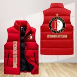 Feyenoord Rotterdam Sleeveless Puffer Jacket Custom For Fans Gifts