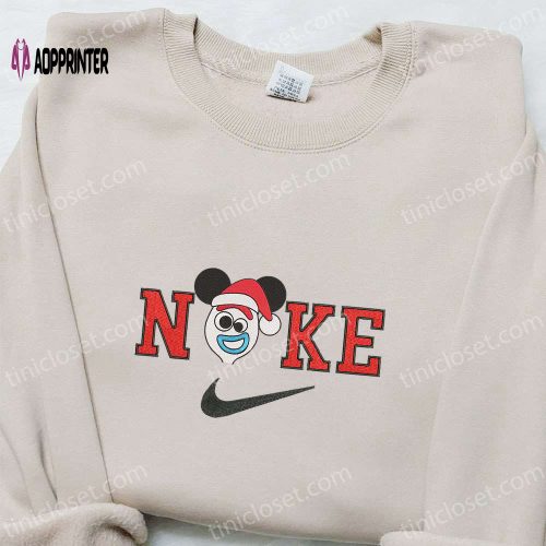 Winnie Pooh Asleep x Nike Christmas Embroidered Sweatshirt: Cartoon Shirt Best Gift Idea