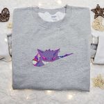 Gengar x Nike: Anime Embroidered Shirt Pokemon & Nike Inspired Tee